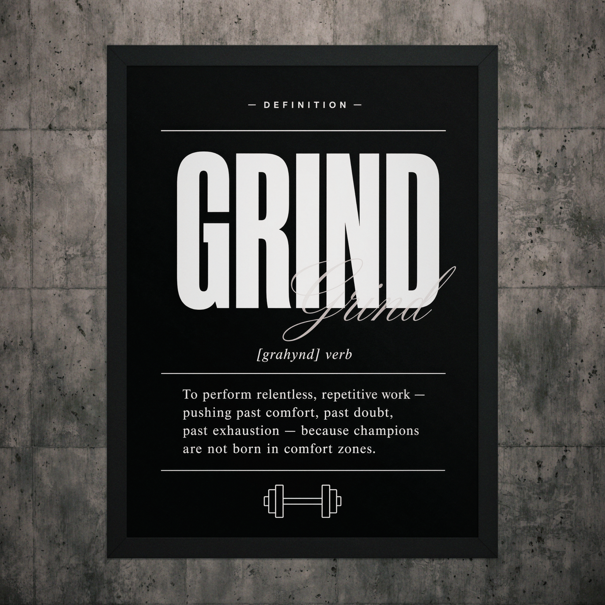 Grind Framed Wall-Art