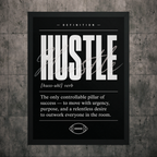 Hustle Football Framed Wall-Art
