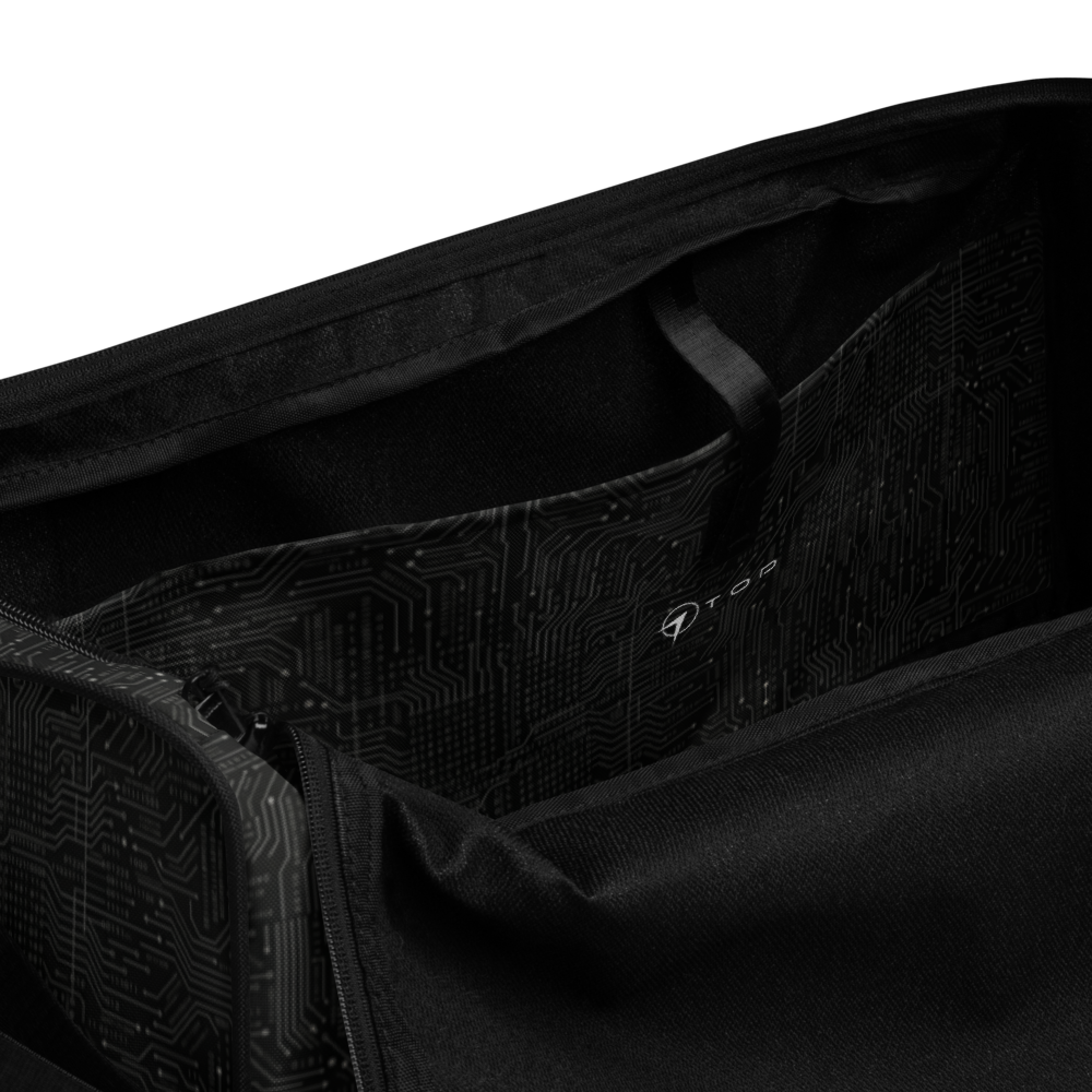 TOP Black on Black Duffle Bag