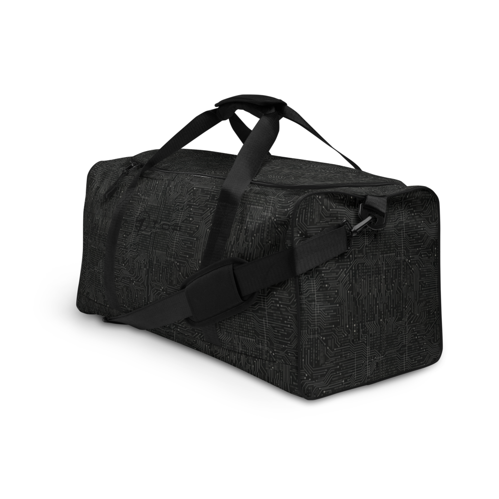 TOP Black on Black Duffle Bag