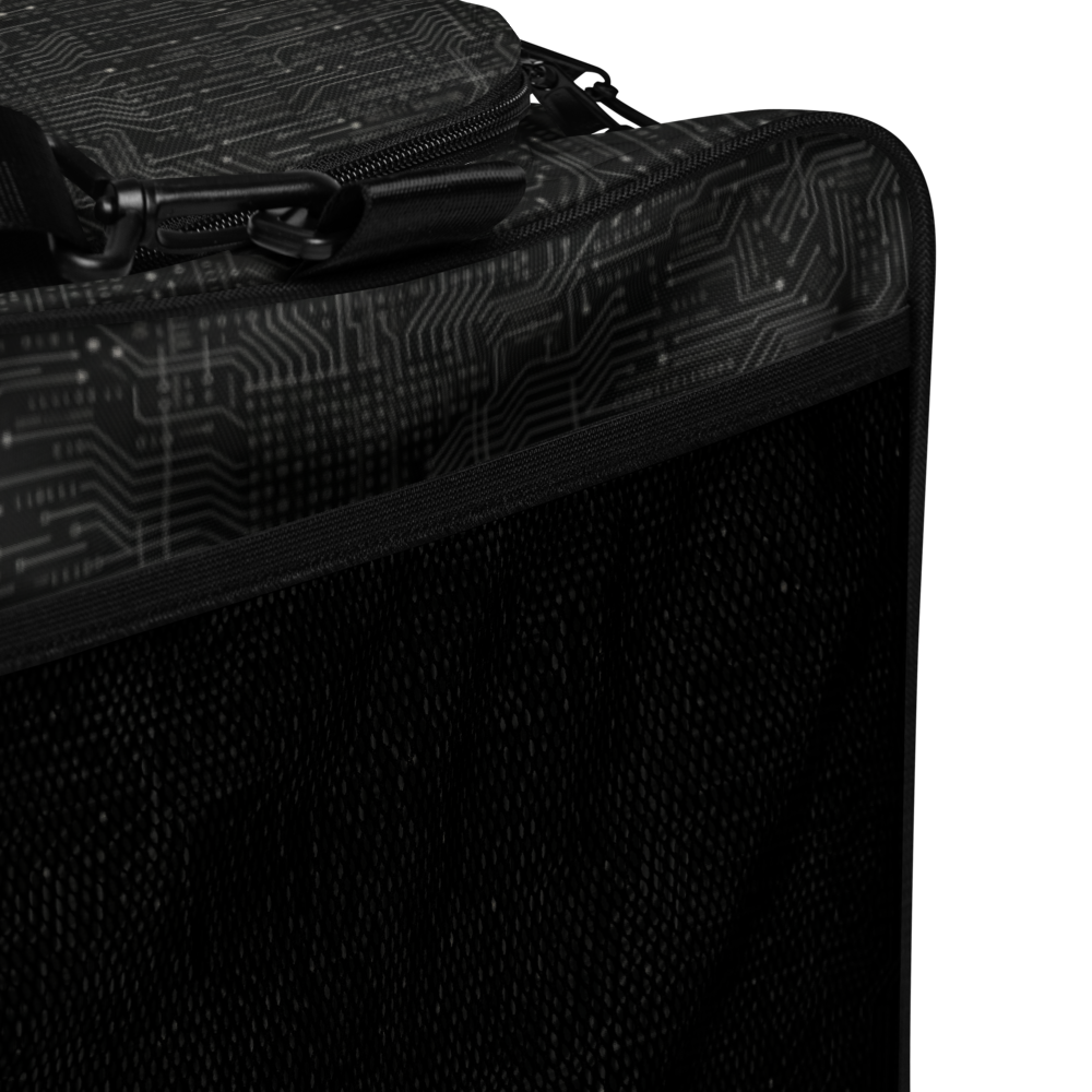 TOP Black on Black Duffle Bag