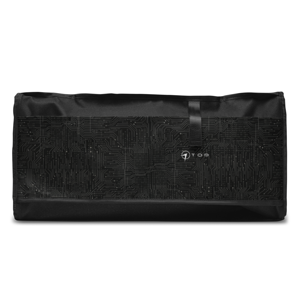 TOP Black on Black Duffle Bag